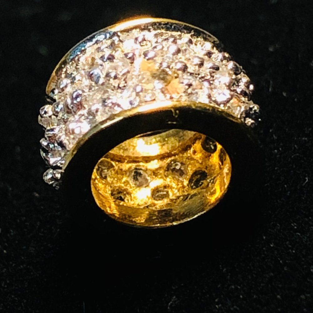 Sterling Diamond Barrel Slide Bead